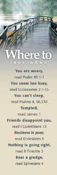 Where to Look Topics – 3 – Bookmark (Pkg 25) General Worship