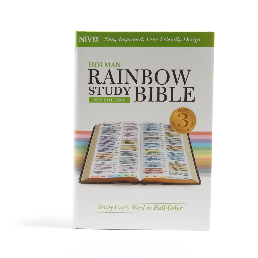 NIV Rainbow Study Bible, Jacketed Hardcover Indexed