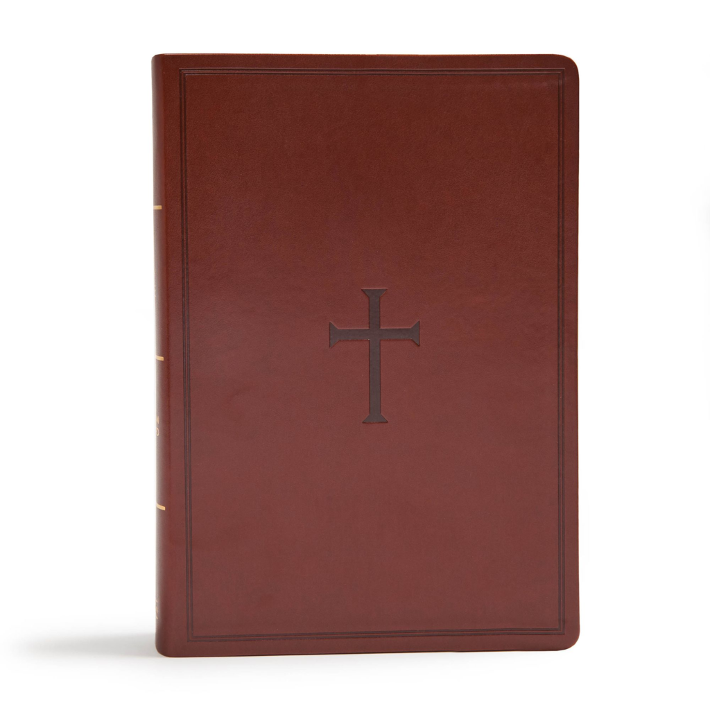 CSB Super Giant Print Reference Bible, Brown LeatherTouch, Indexed