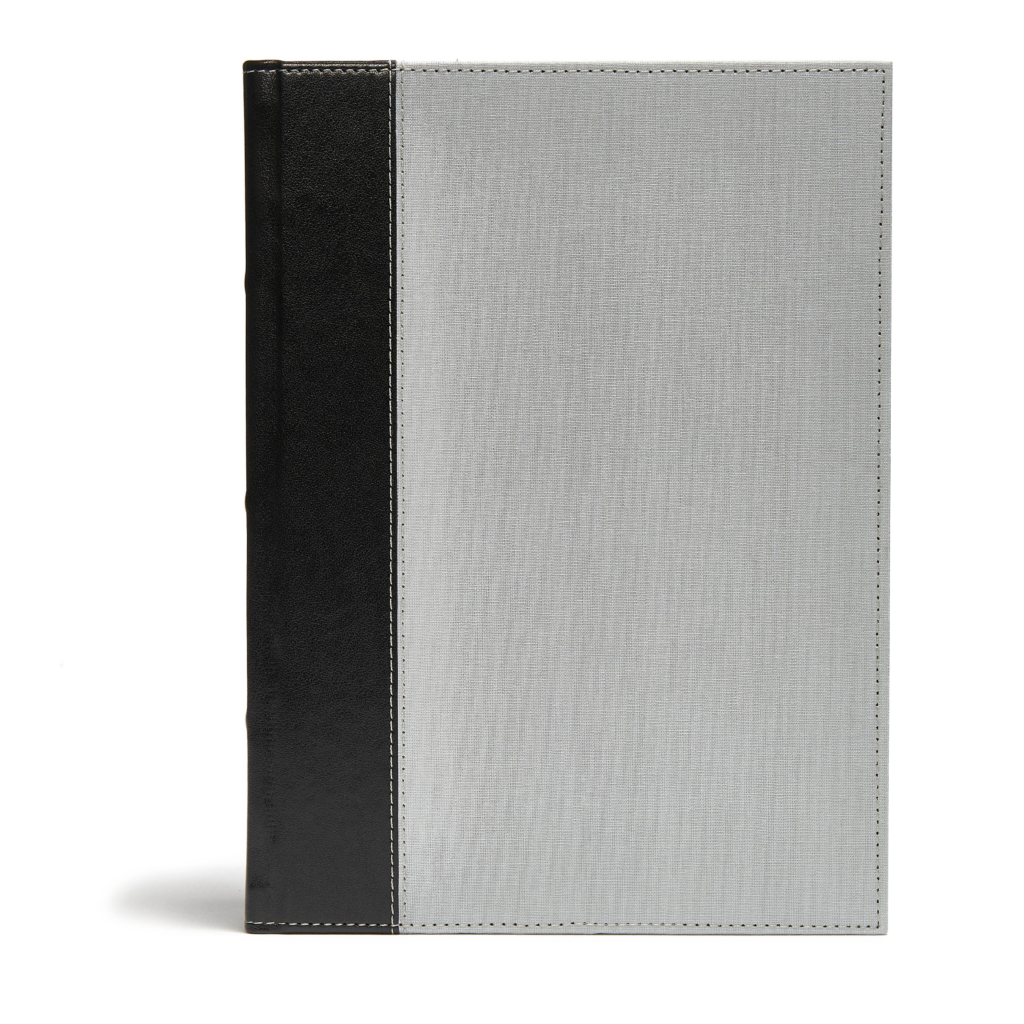 CSB Study Bible, Gray/Black Cloth Over Board, Indexed