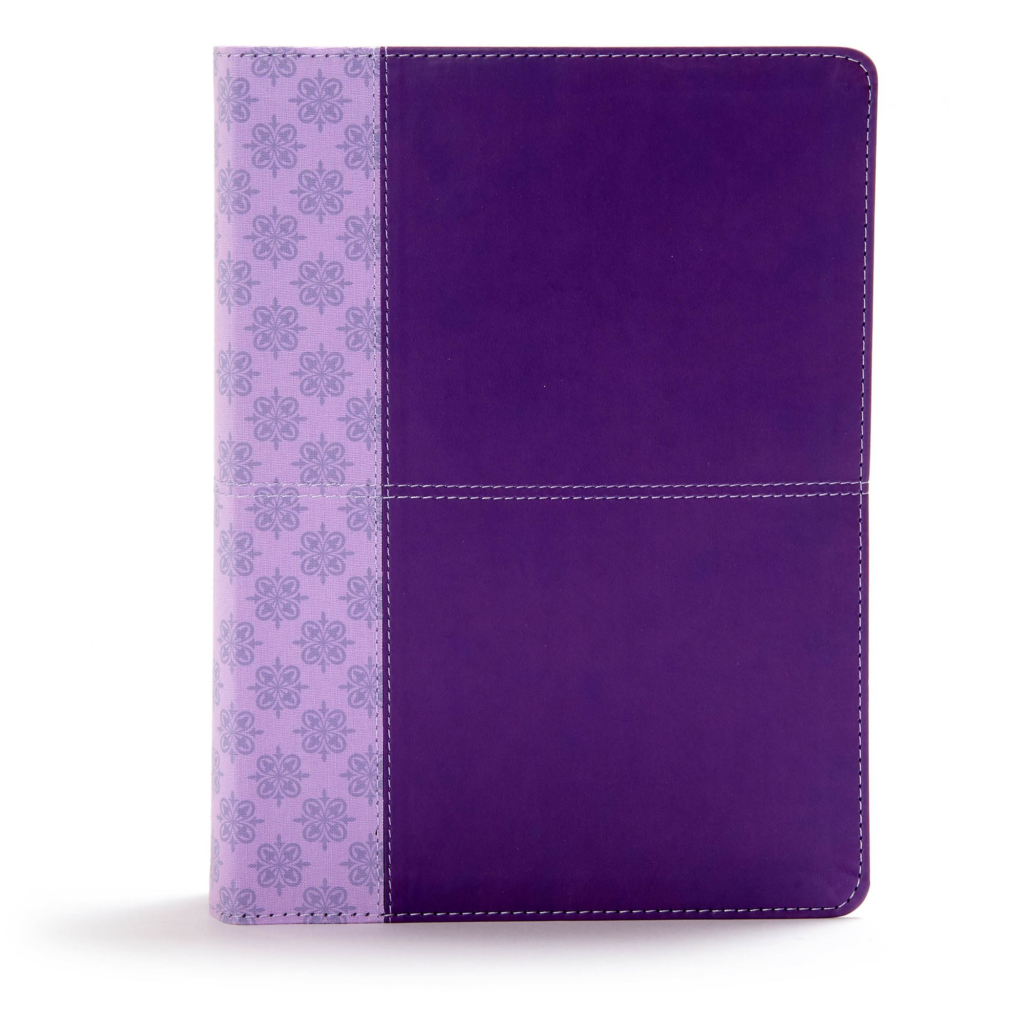 CSB Study Bible, Purple LeatherTouch, Indexed