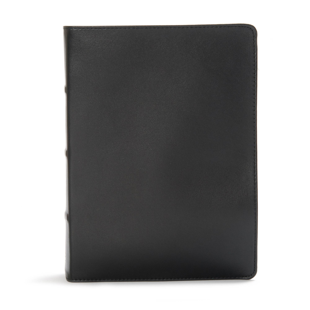 CSB Study Bible, Premium Black Leather, Indexed
