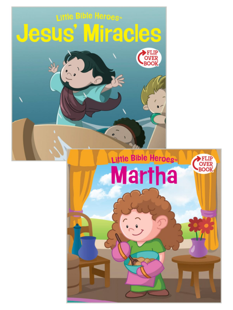 Jesus’ Miracles/Martha Flip-Over Book