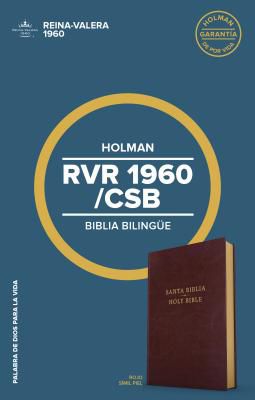 RVR 1960/CSB Biblia Bilingüe, borgoña imitación piel