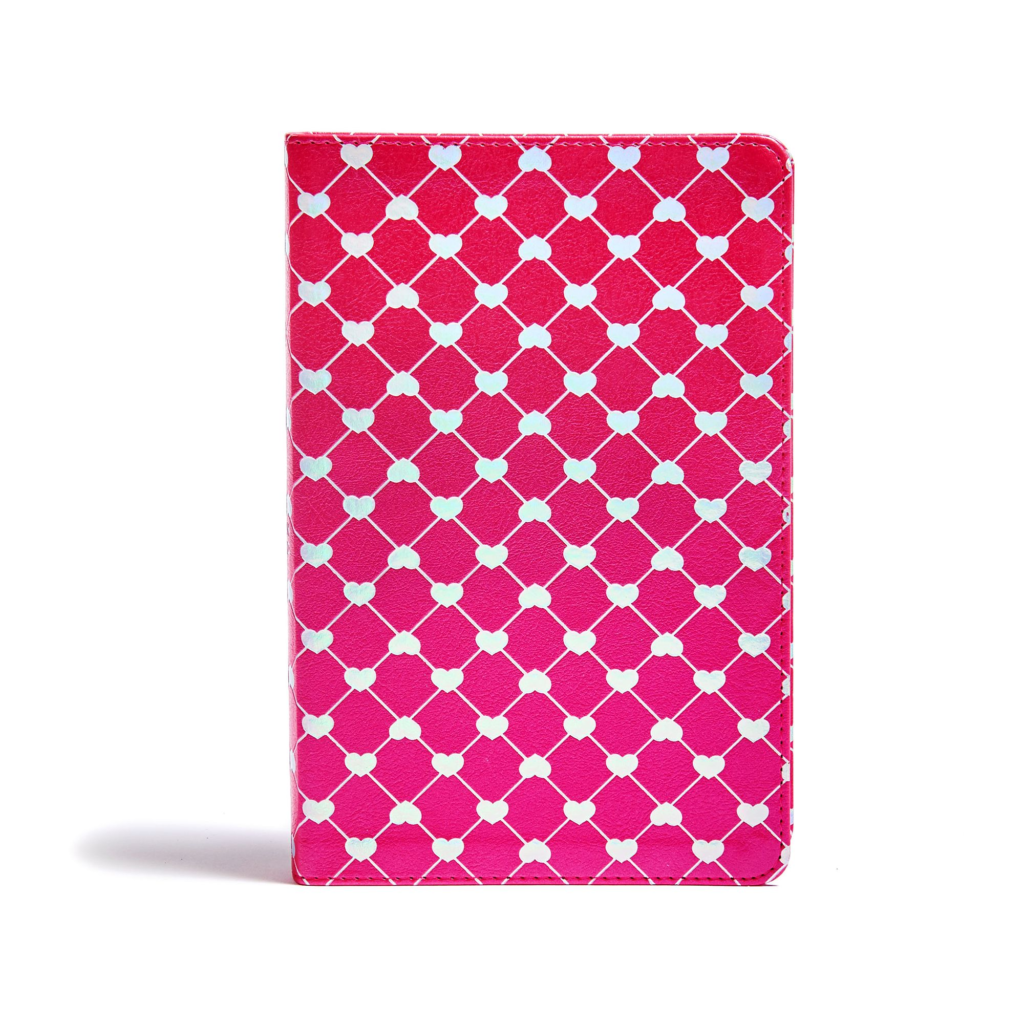 CSB Kids Bible, Shiny Hearts LeatherTouch