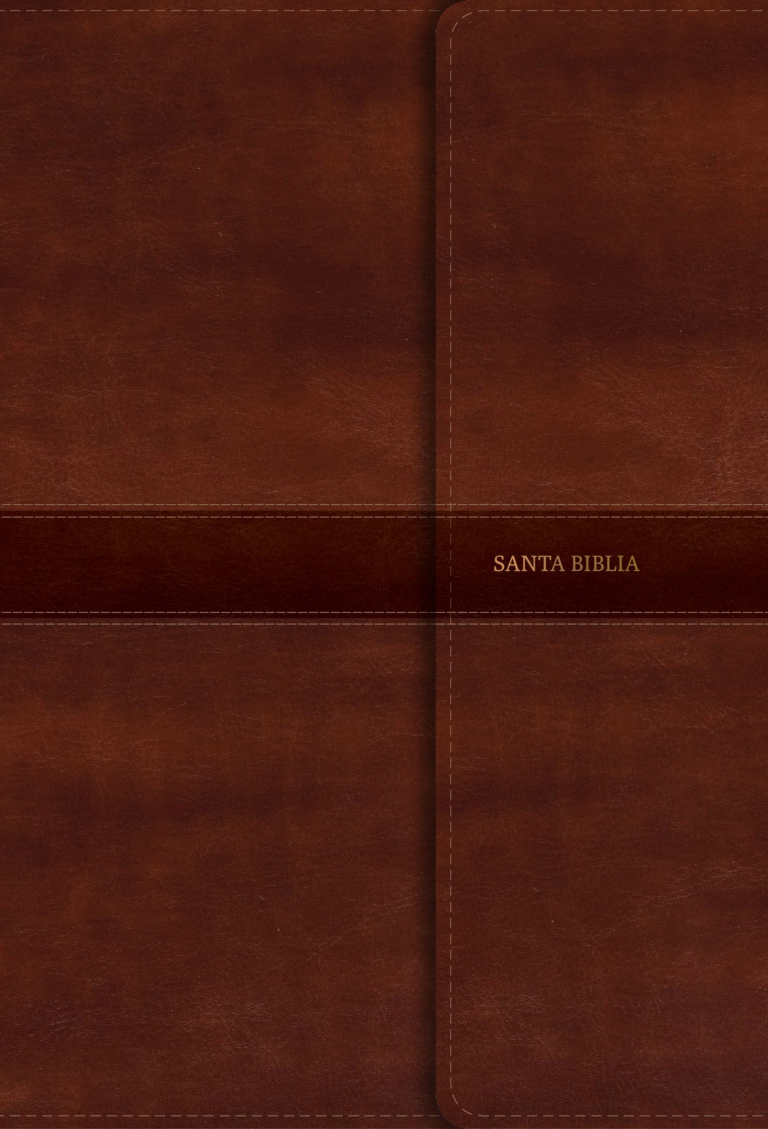 RVR 1960 Biblia Letra Súper Gigante marrón, símil piel con índice y solapa con imán
