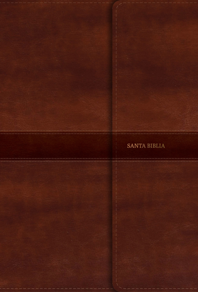 RVR 1960 Biblia Letra Gigante marrón, símil piel y solapa con imán