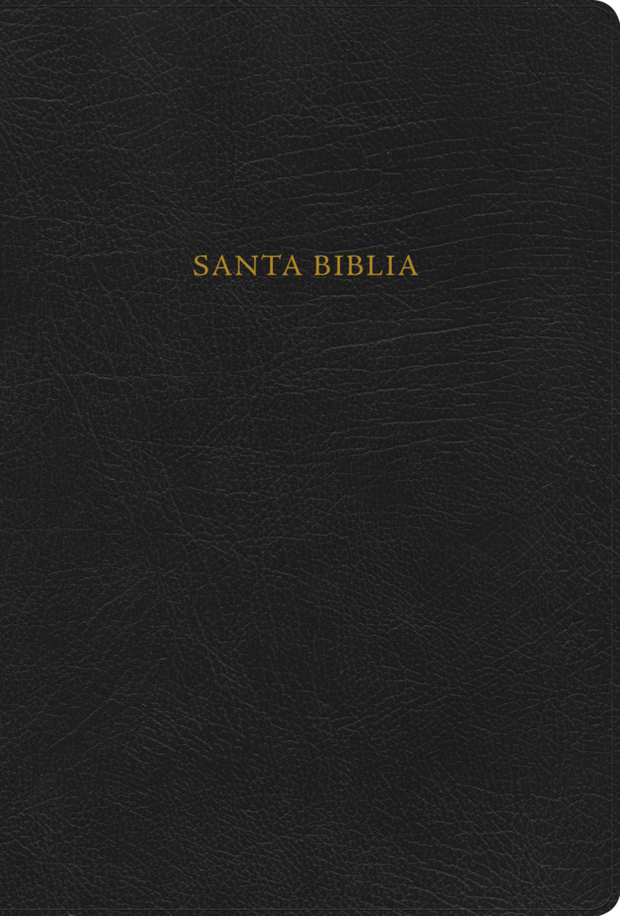 RVR 1960 Nueva Biblia de Estudio Scofield negro, piel fabricada