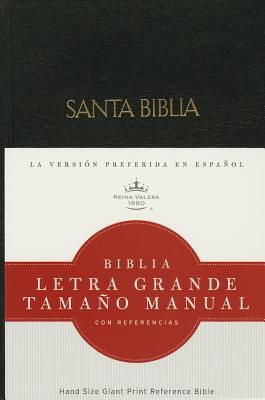 RVR 1960 Biblia Letra Grande Tamaño Manual, negro tapa dura
