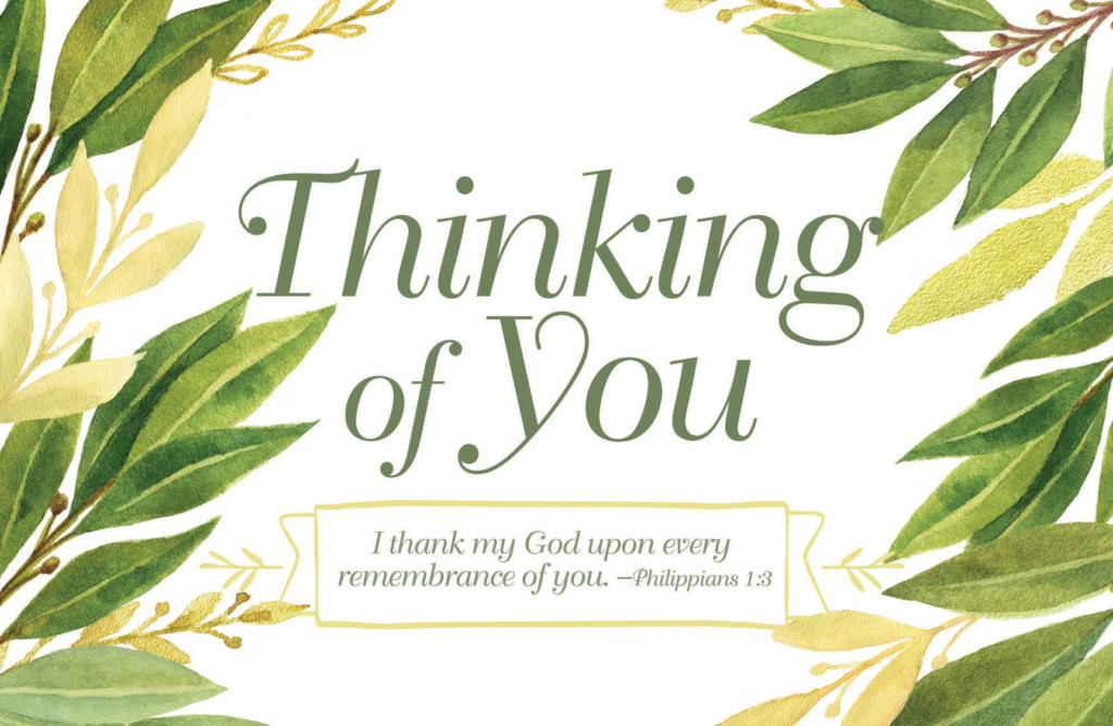 Thinking of You – Postcard (Pkg 25) General Worship