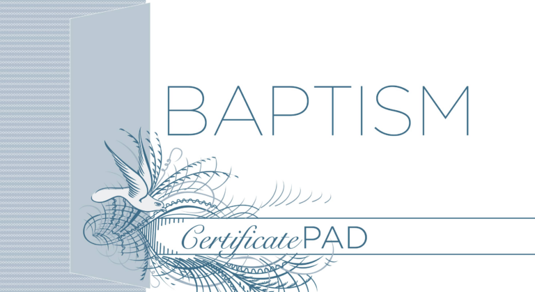 Baptism Certificate (Pad of /25)