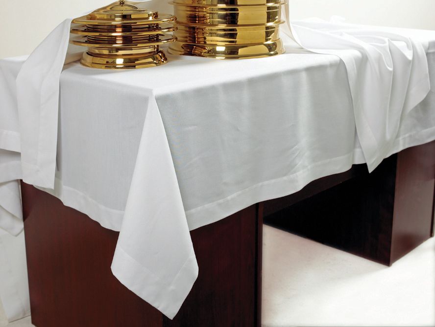 Communion Table Cover – White Linen