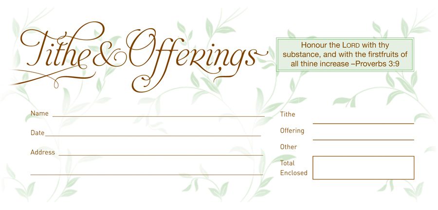 Envelope: Tithe and Offering