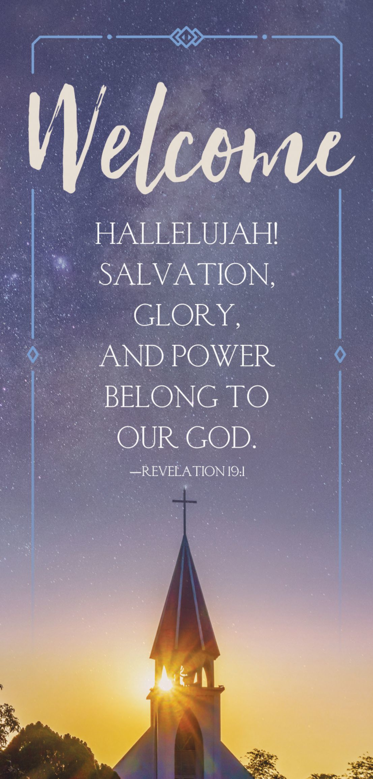 Welcome Revelation 19:1 – Guest Card (PKG 50)