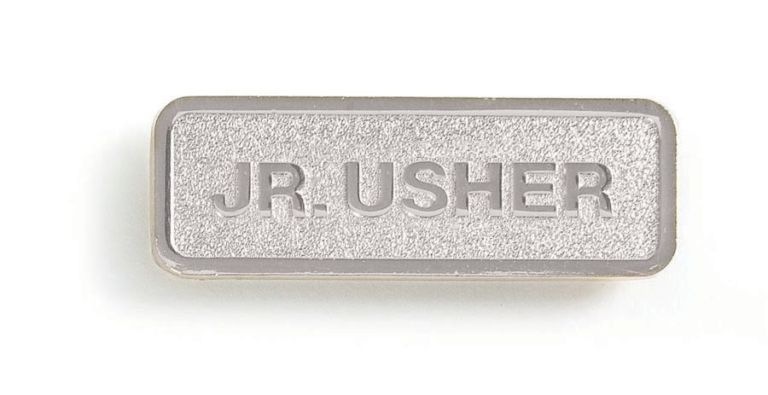 Silver Jr Usher Badge