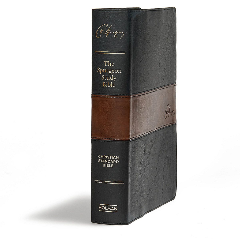 Spurgeon Study Bible: Christian Standard Bible, Black / Brown Leathertouch