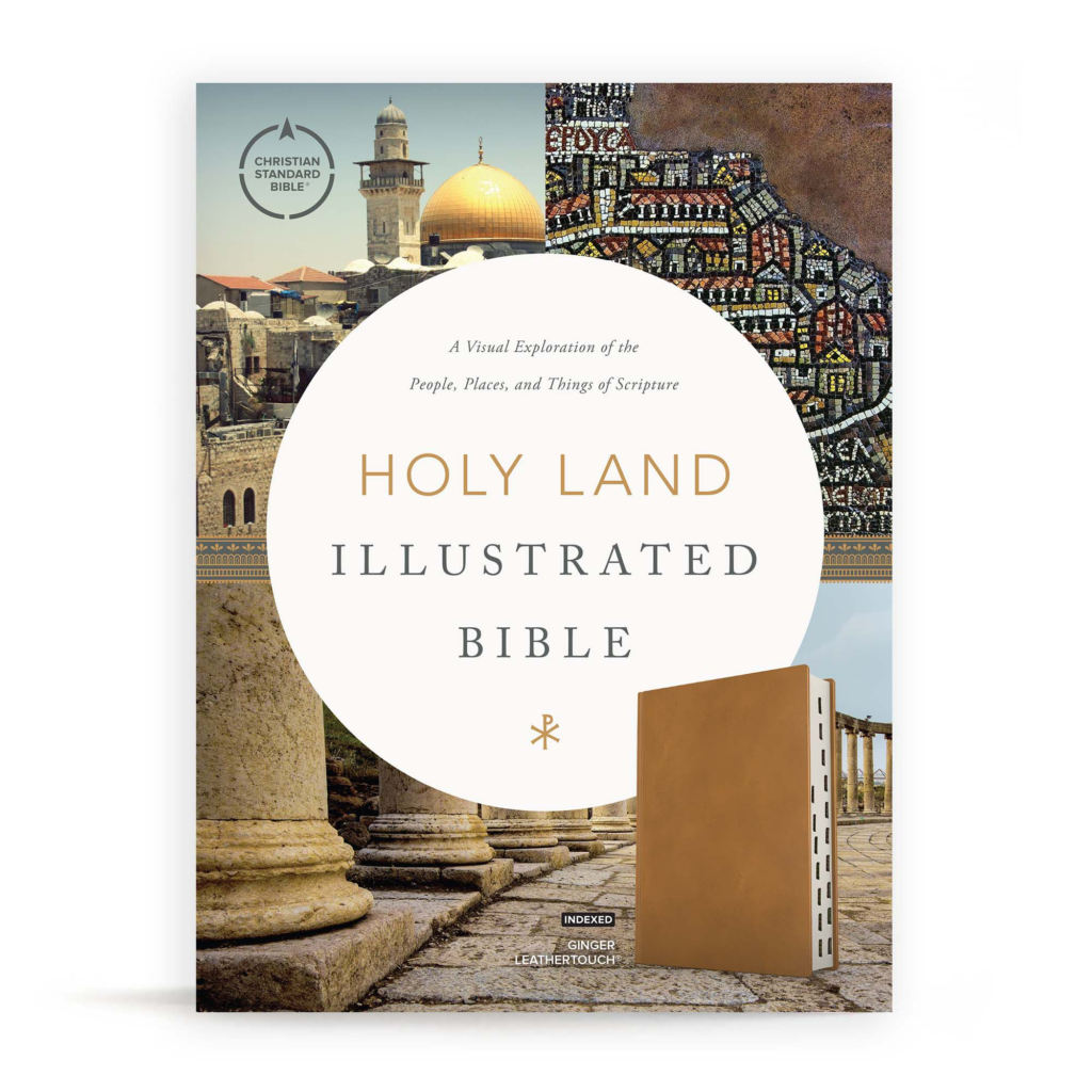 CSB Holy Land Illustrated Bible, Ginger LeatherTouch, Indexed