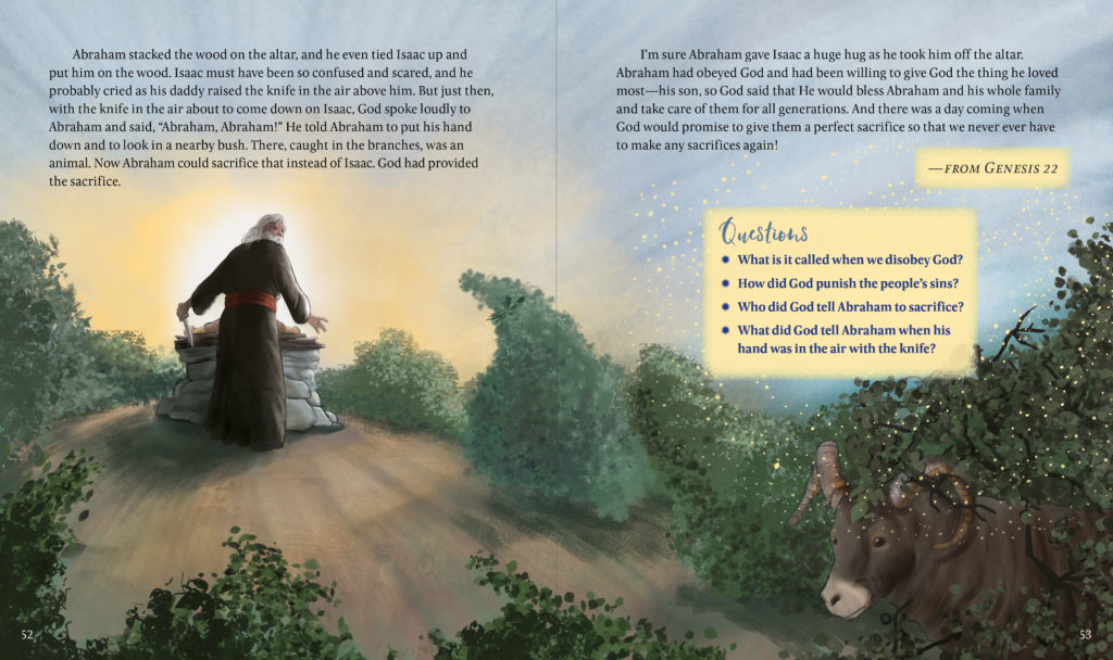 A spread from The Promises of God Storybook Bible