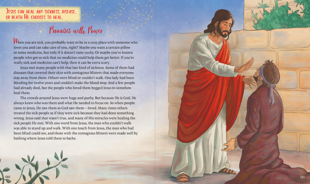 A spread from The Promises of God Storybook Bible