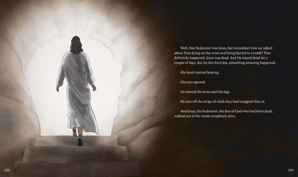 A spread from The Promises of God Storybook Bible