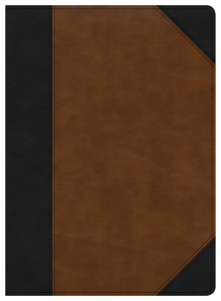 CSB Study Bible, Black/Brown LeatherTouch, Indexed