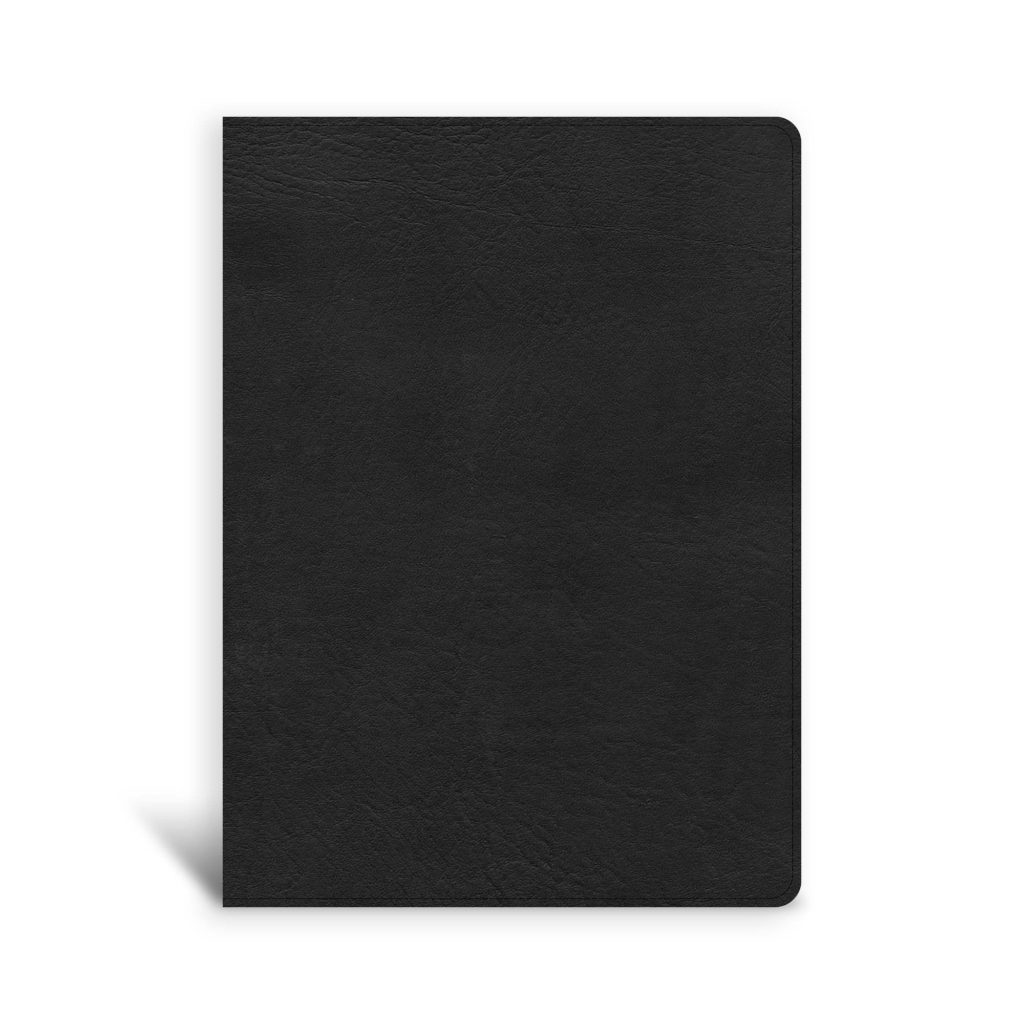 CSB Single-Column Wide-Margin Bible, Black LeatherTouch
