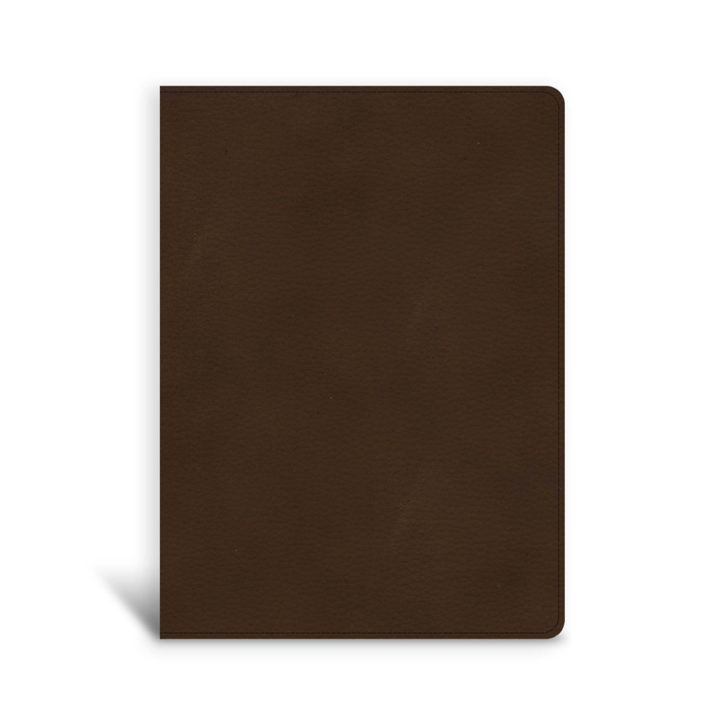 CSB Single-Column Wide-Margin Bible, Brown LeatherTouch