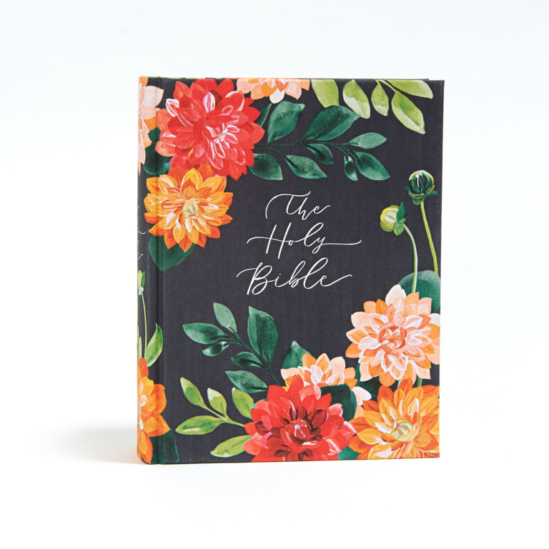 CSB Notetaking Bible, Hosanna Revival Edition, Dahlias Cloth-Over-Board