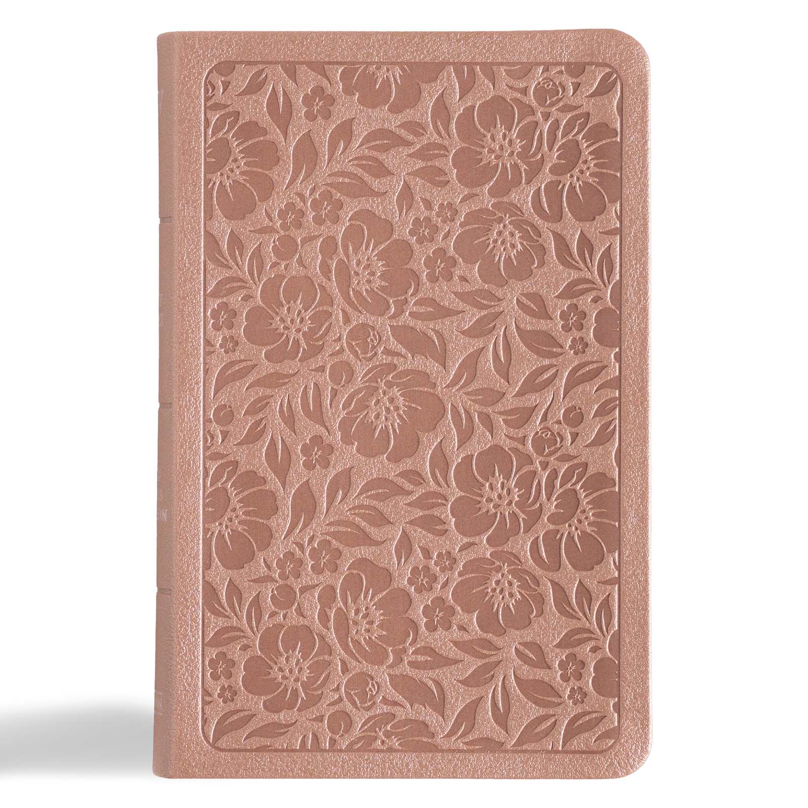 KJV Personal Size Bible, Rose Gold LeatherTouch - B&H Publishing