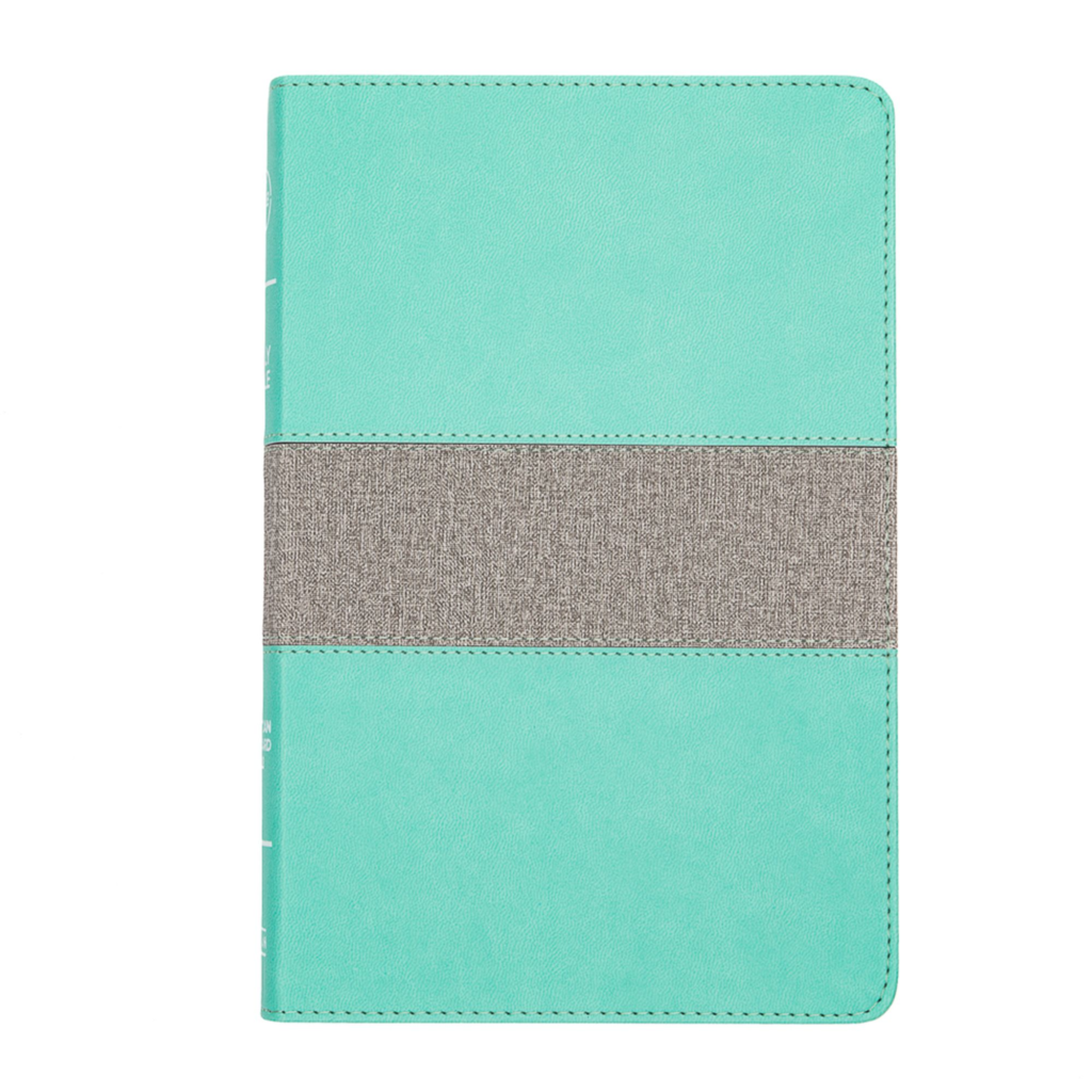 CSB Thinline Reference Bible, Mint/Gray LeatherTouch