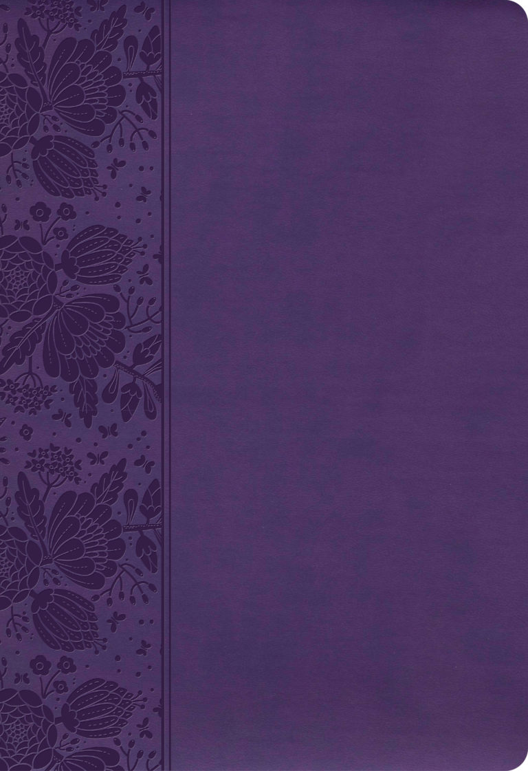 CSB Super Giant Print Reference Bible, Purple LeatherTouch, Value Edition