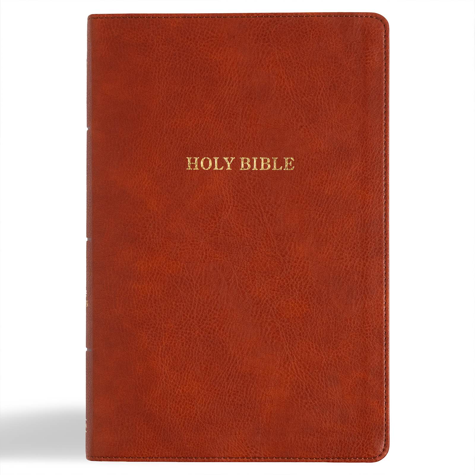 KJV Giant Print Reference Bible, Burnt Sienna LeatherTouch - B&H