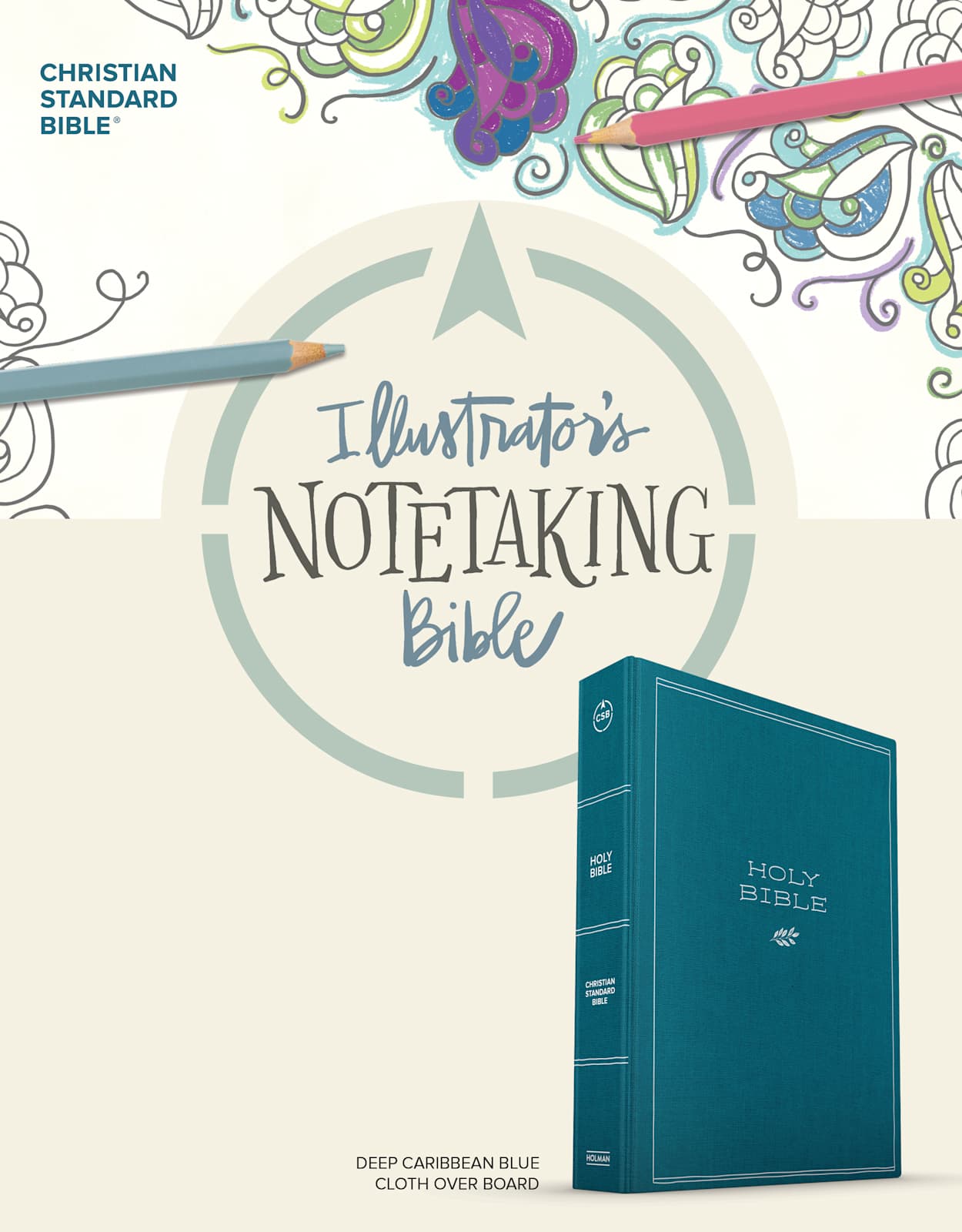CSB Illustrator's Notetaking Bible, Large Print Edition, Deep