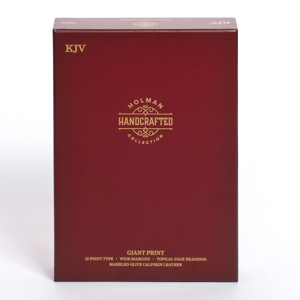 KJV Giant Print Bible, Holman Handcrafted Collection, Marbled