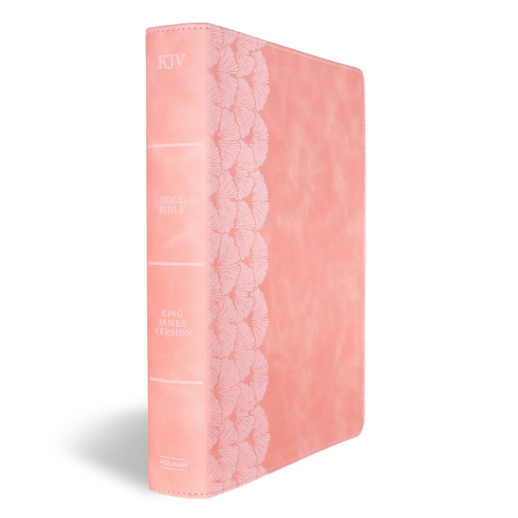 KJV Notetaking Bible, Large Print Edition, Soft Pink LeatherTouch