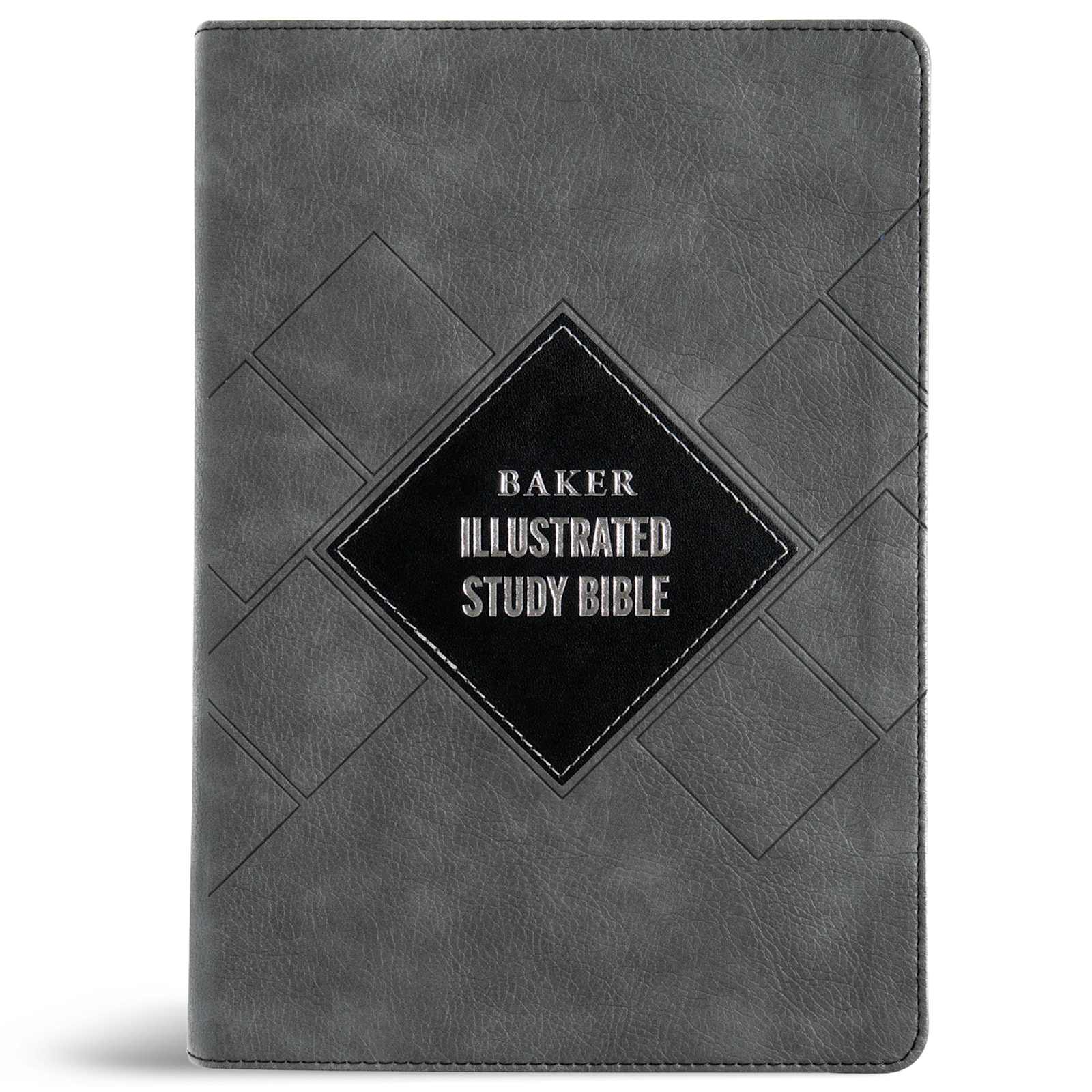 CSB Baker Illustrated Study Bible, Charcoal LeatherTouch, Indexed